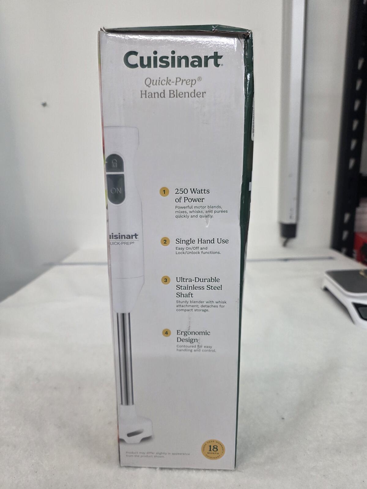 Cuisinart Quick-Prep Hand Blender White 250 Watt Immersion Blender