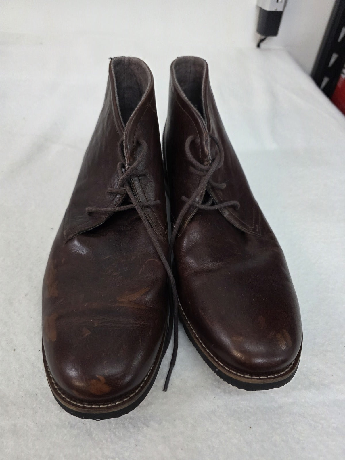 Rockport Men's Brown Leather Ankle Boots Size 13