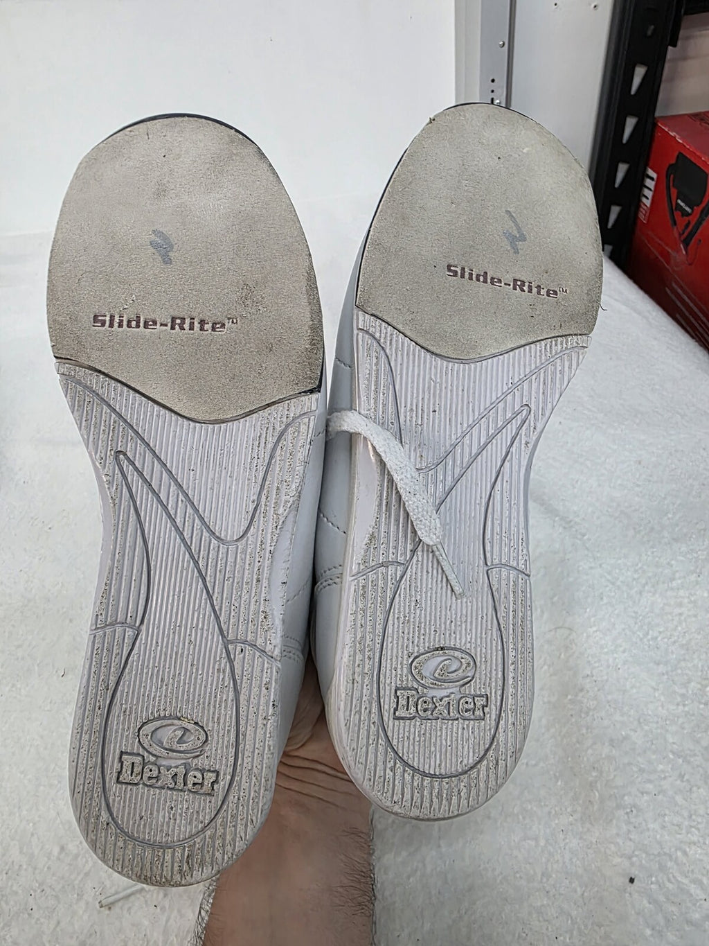 Dexter White Men's Bowling Shoes Size 7.5 M