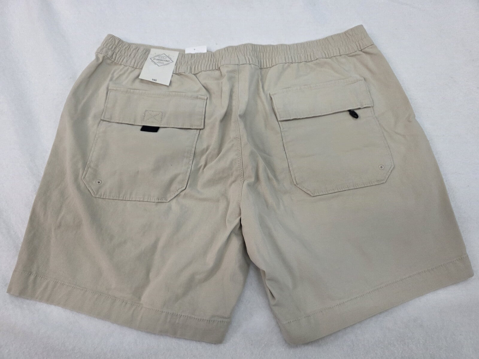 St. John's Bay Men's Classic Fit Khaki Shorts Size 38