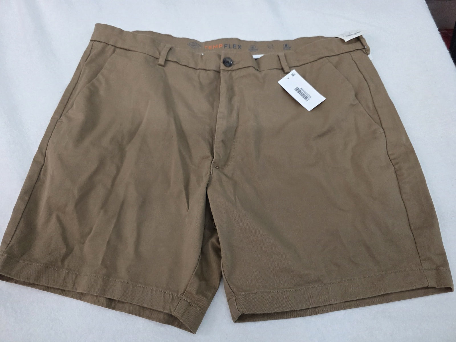 St. John's Bay Temp Flex Classic Fit Khaki Shorts Size 42