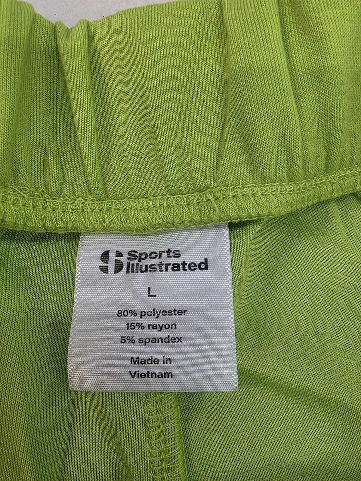 Sports Illustrated Men's Lime Green Athletic Shorts Size L