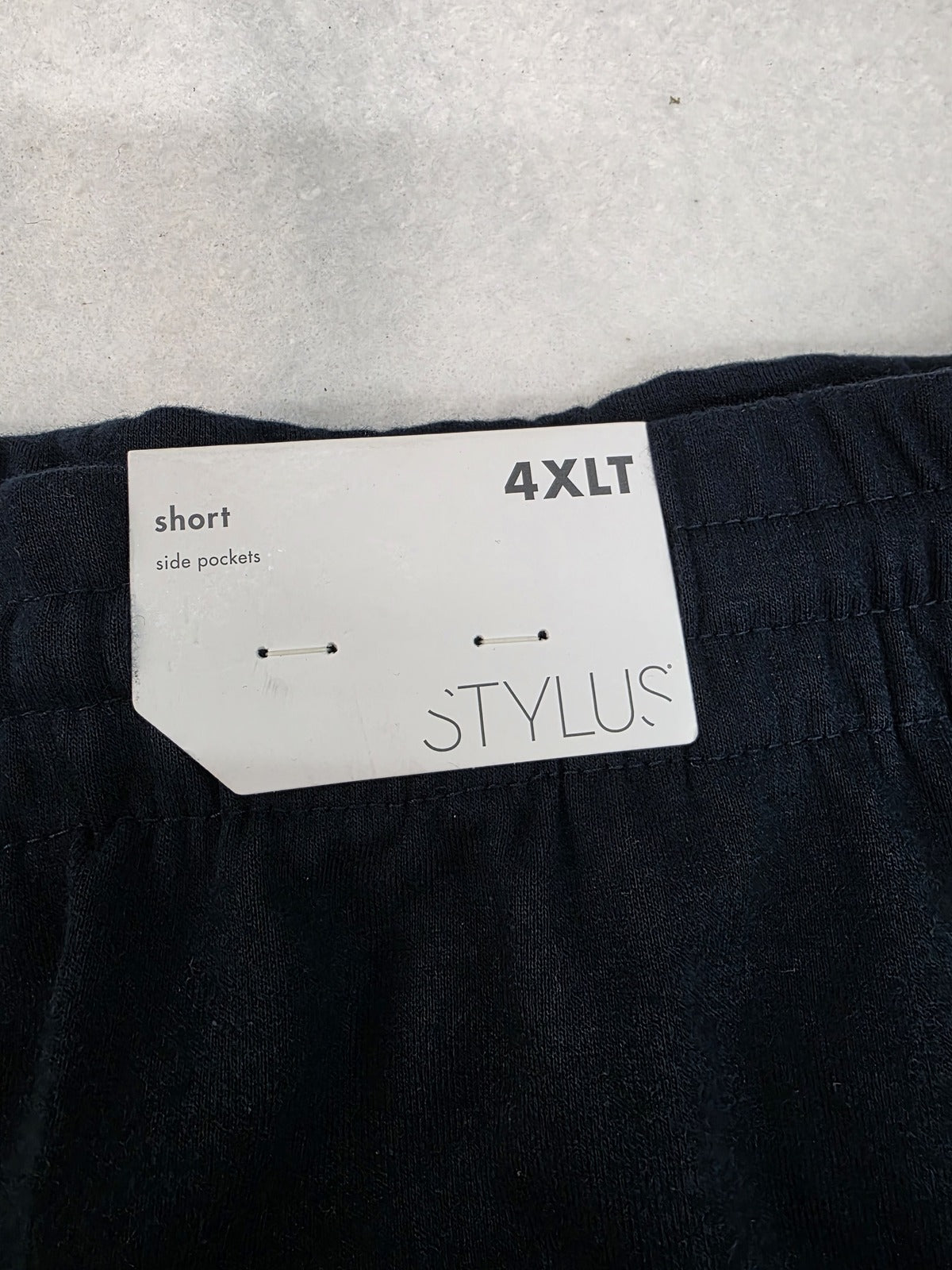 Stylus Men's Navy Blue Shorts 4XLT with Side Pockets