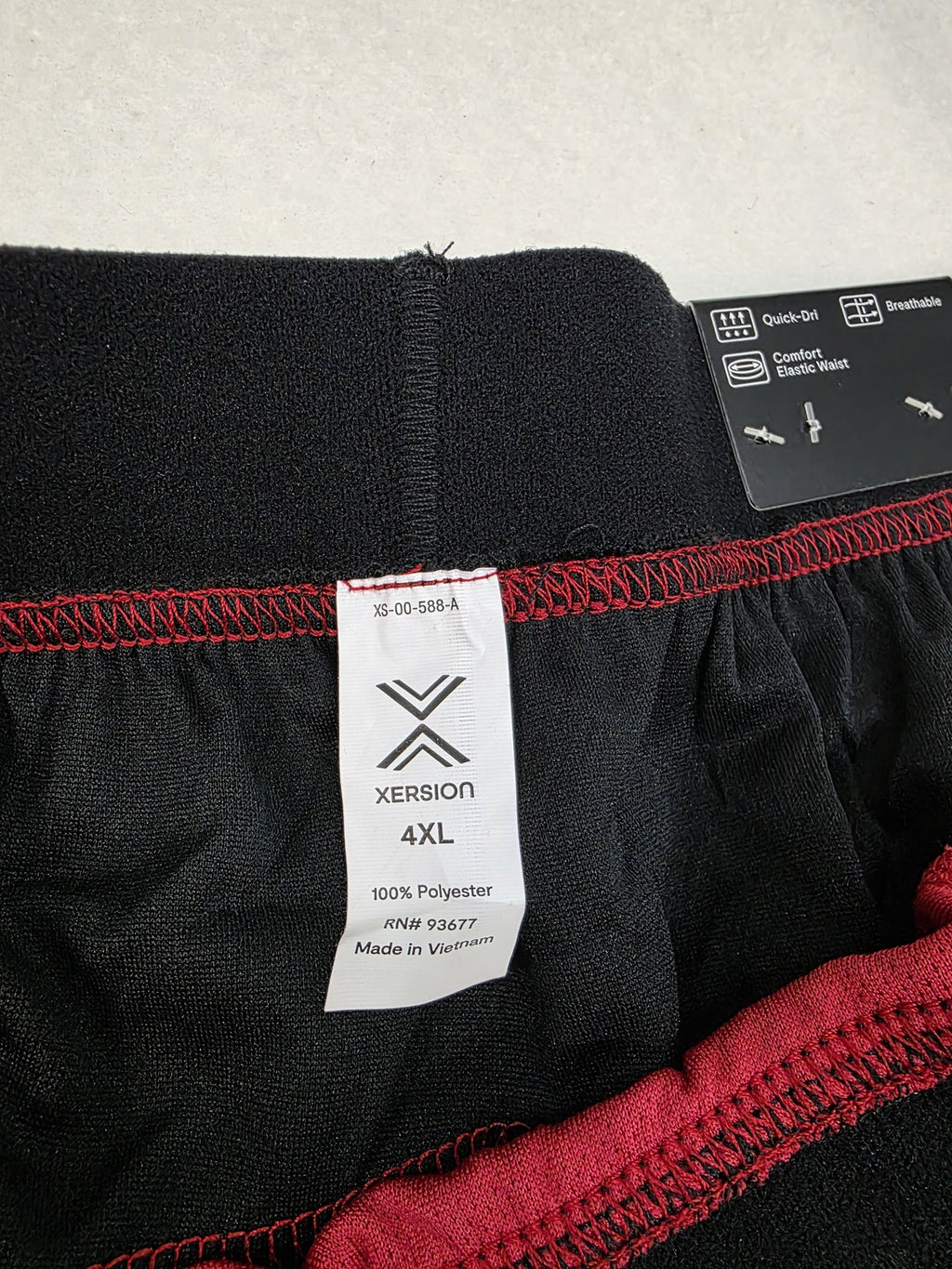 Xersion 4XL Red and Black Basketball Shorts