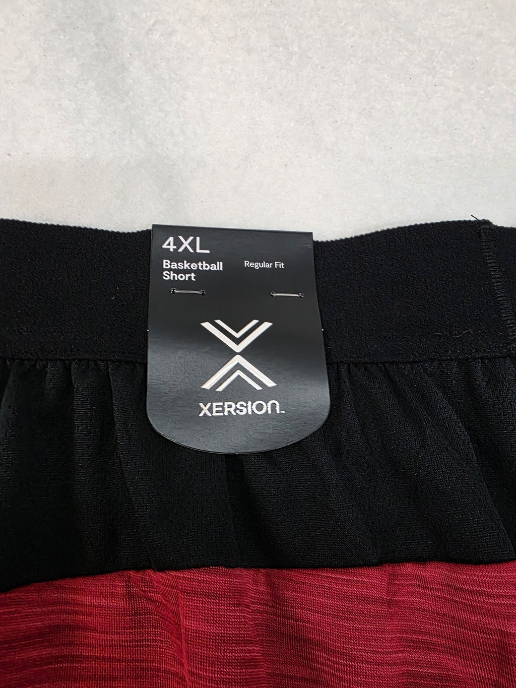 Xersion 4XL Red and Black Basketball Shorts