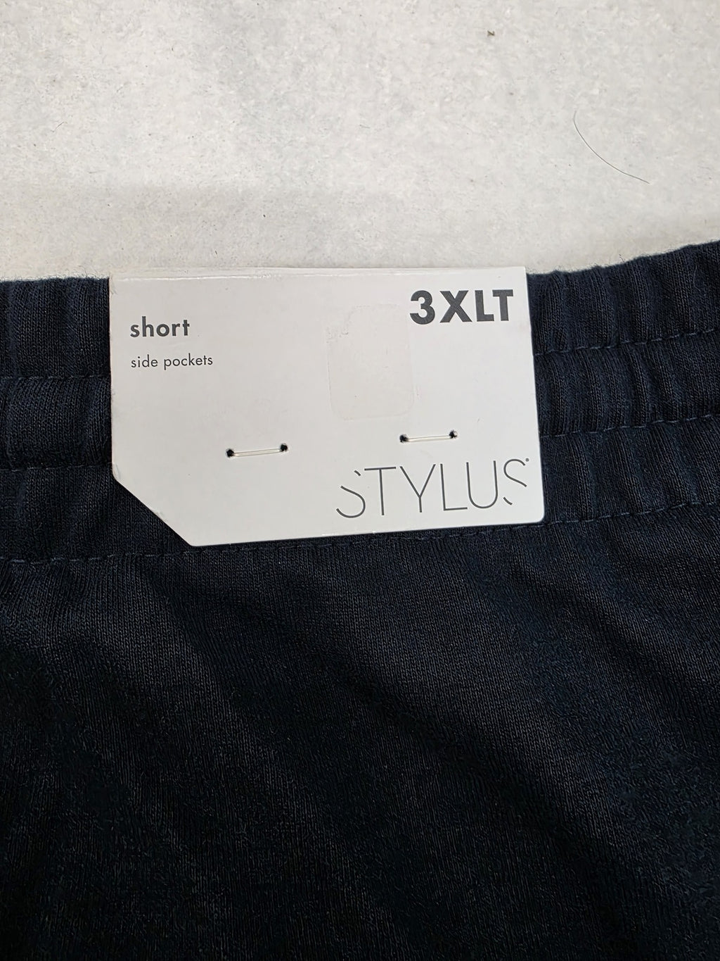 Stylus Men's Navy Blue Shorts 3XLT with Side Pockets
