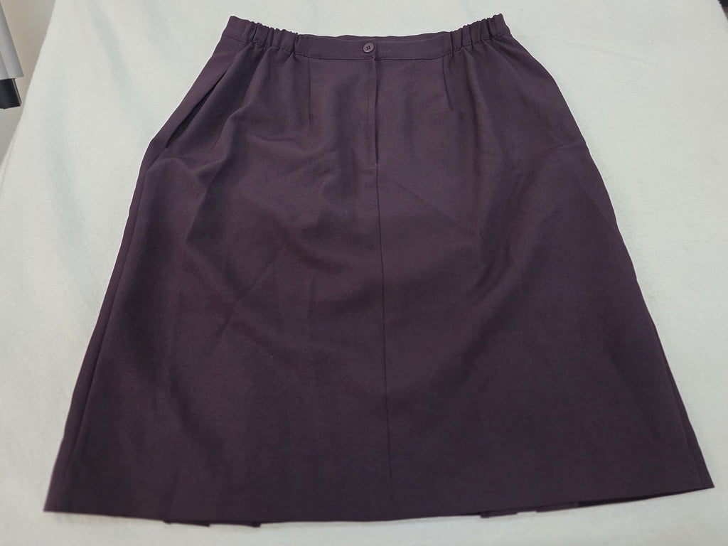 Liz Baker Petite Brown Polyester Skirt Size 14
