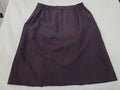 Liz Baker Petite Brown Polyester Skirt Size 14