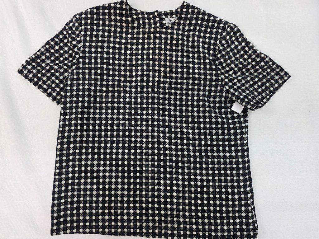 Le Suit Black and White Polyester Two-Piece Set Size 10