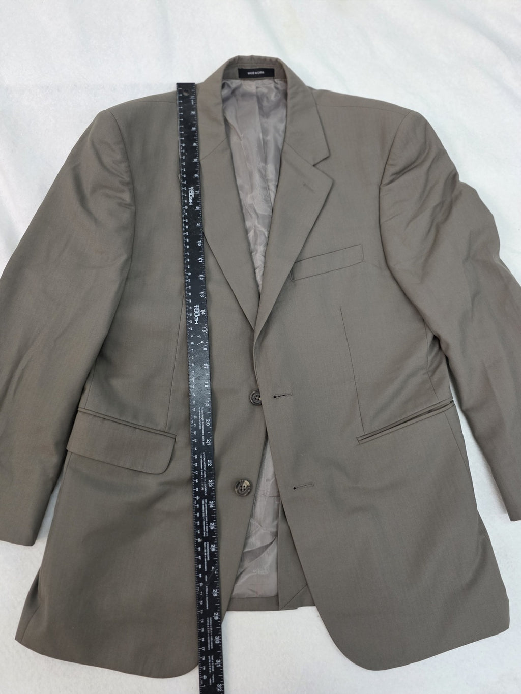 Van Heusen Men's Taupe Brown Blazer Suit Jacket