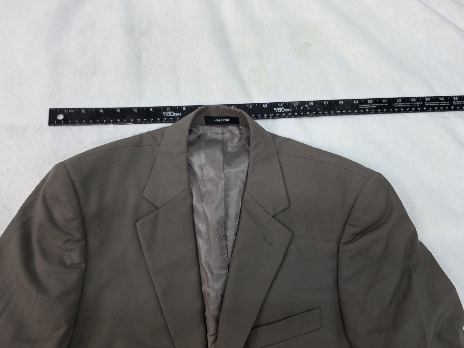 Van Heusen Men's Taupe Brown Blazer Suit Jacket