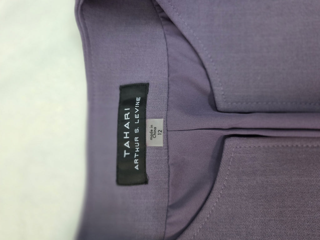 Tahari Arthur S. Levine Purple Blazer Jacket Size 12