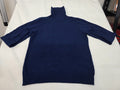 Joseph A Navy Blue Turtleneck Sweater Size Large
