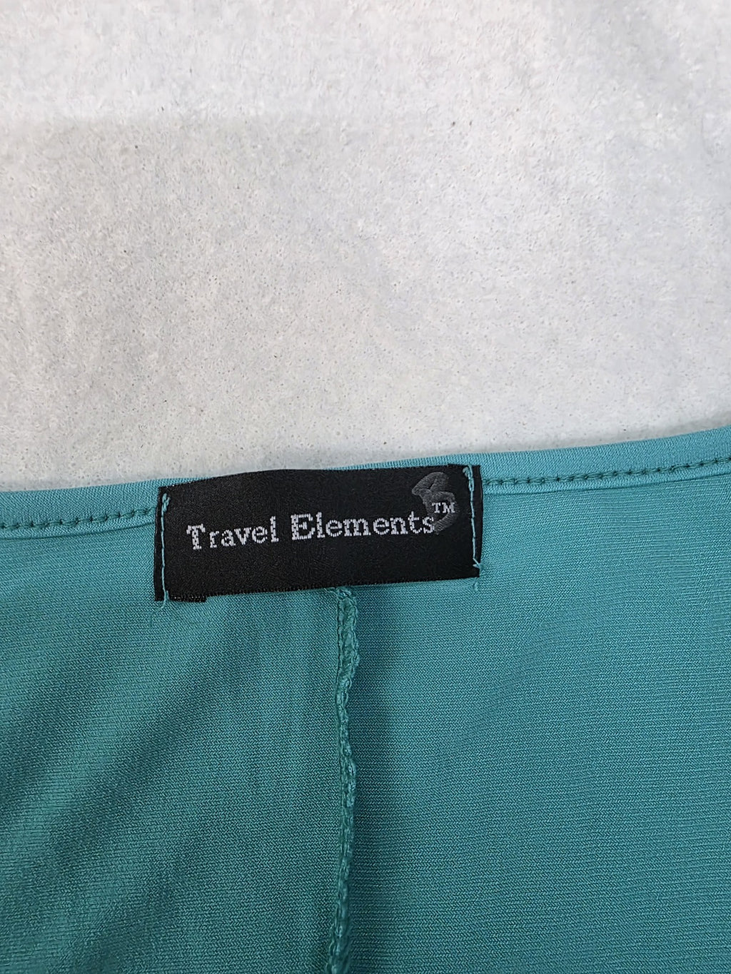 Travel Elements Sleeveless Aqua Blue Polyester Spandex Top Size L