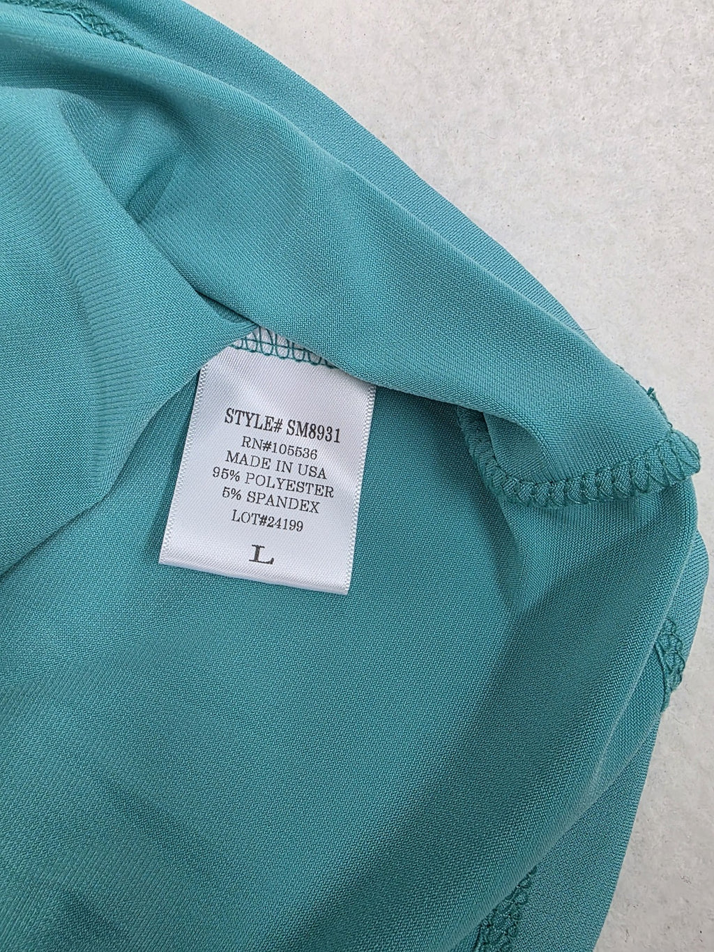 Travel Elements Sleeveless Aqua Blue Polyester Spandex Top Size L