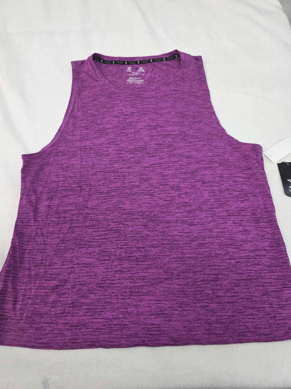 Xersion EverAir Muscle Tee XL Purple Workout Tank Top