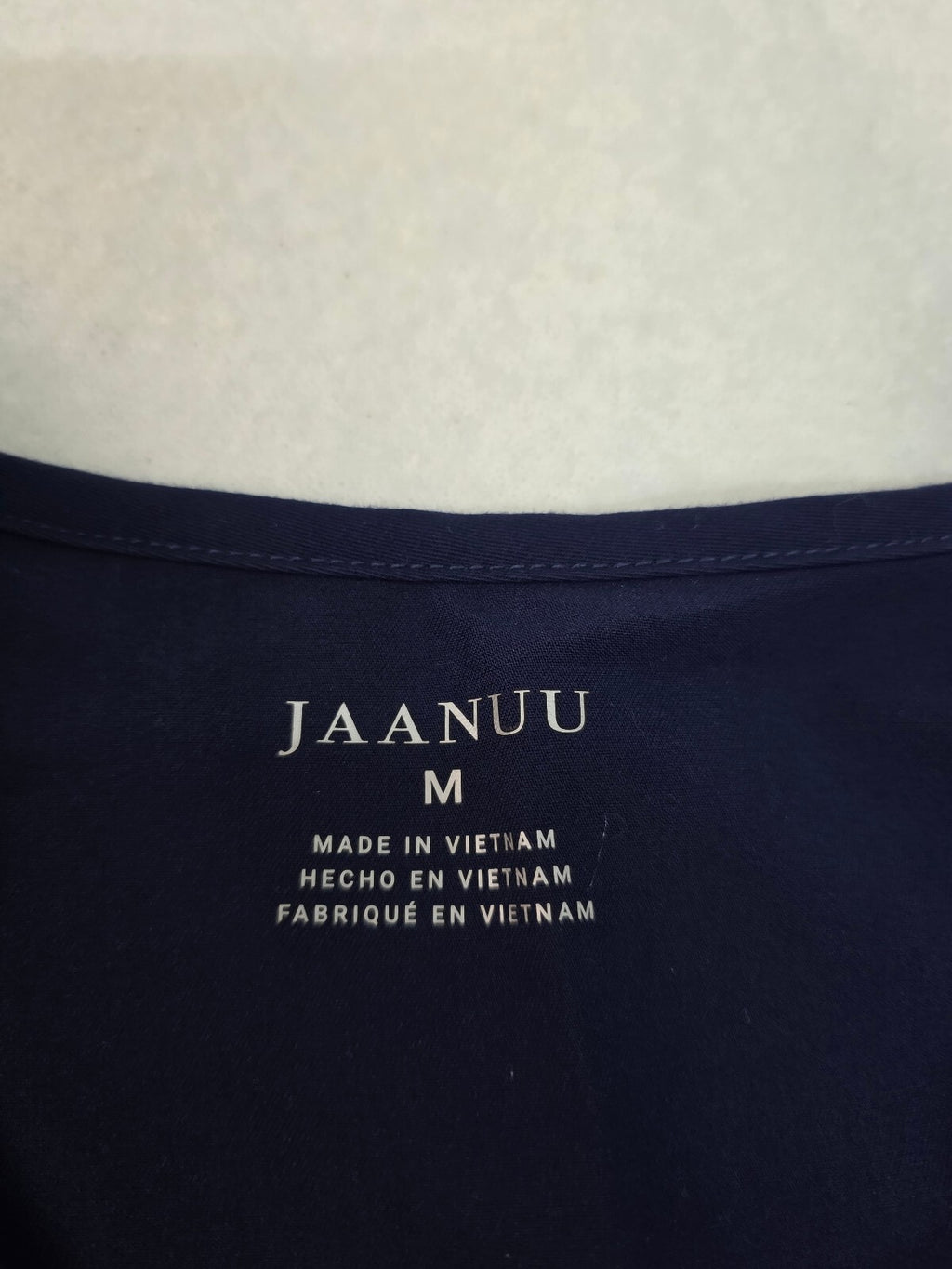 Jaanuu Navy Blue Medical Scrub Top, Size M