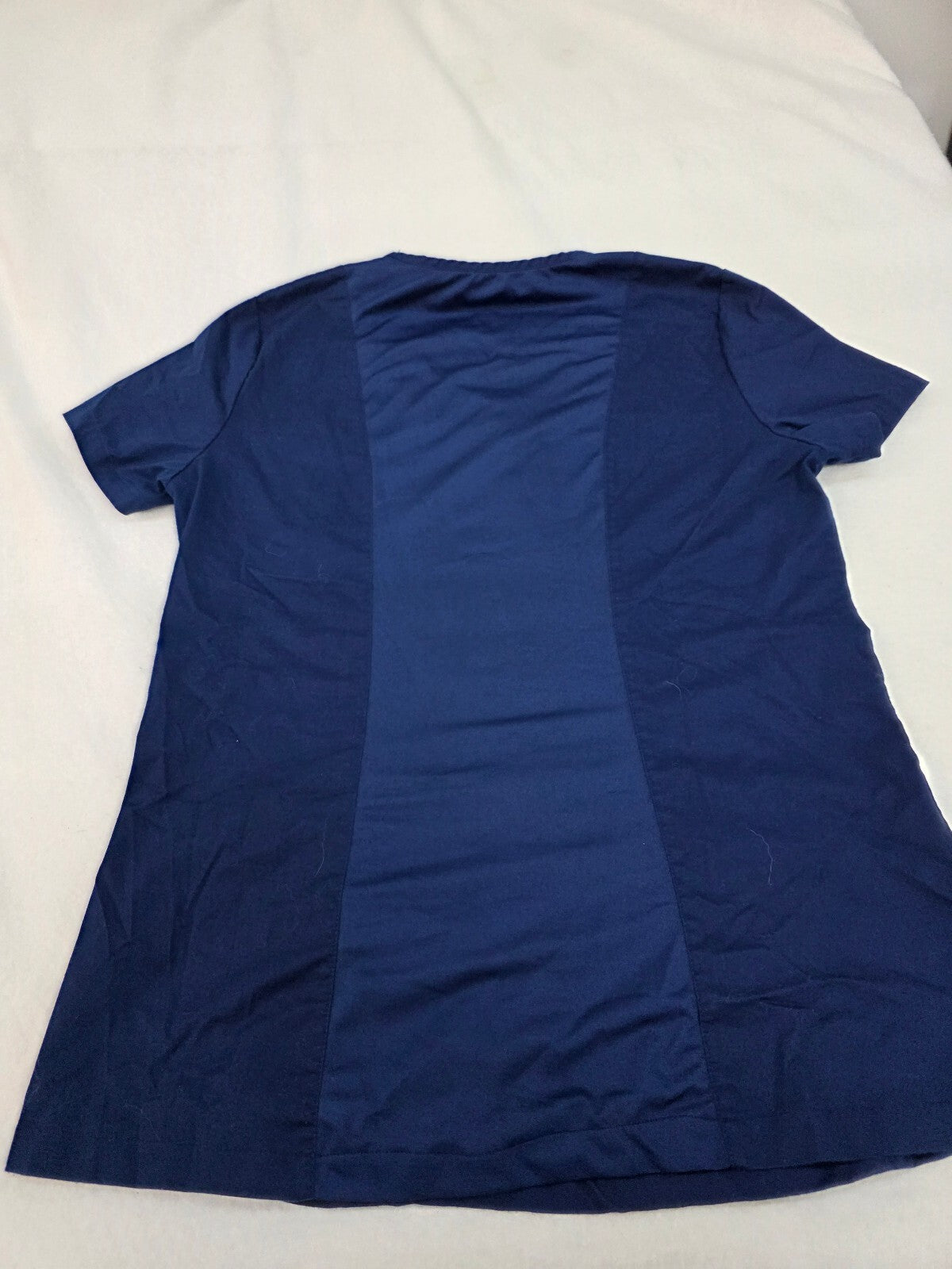 Health Pro Women's Navy Blue Medical Scrub Top Stretch Medium