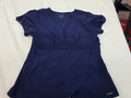 Jaanuu Navy Blue Medical Scrub Top, Size M