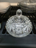 Vintage Cut Glass Covered Candy Dish